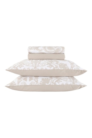 Katoensatijnen Overtrekset 80 Draad/cm² Love Stories - Taupe