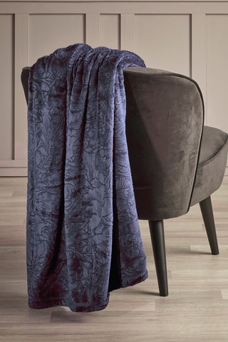Plaid Arabesque - Marineblauw