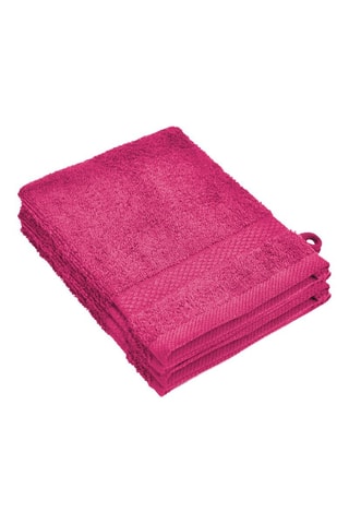 4 Washandjes Azur - Fuchsia
