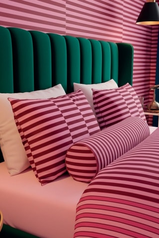 Katoensatijnen Sprei 80 Draad/cm² - Roze