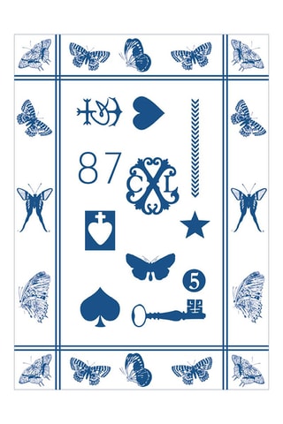 2 Theedoeken Amulette - Blauw