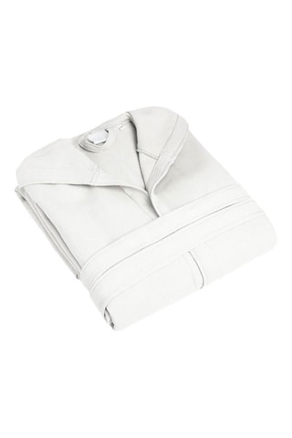 Badjas met Capuchon Nid d’Abeille - Wit
