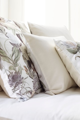2 Katoensatijnen Kussenslopen Garden Taupe - Taupe