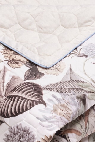 Katoensatijnen Bedsprei - Taupe