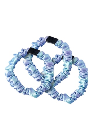 3 Zijden Haarelastieken - Blauw