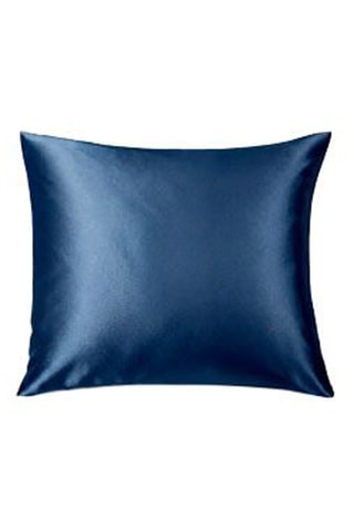 Zijden Kussensloop Brume de soie - Blauw