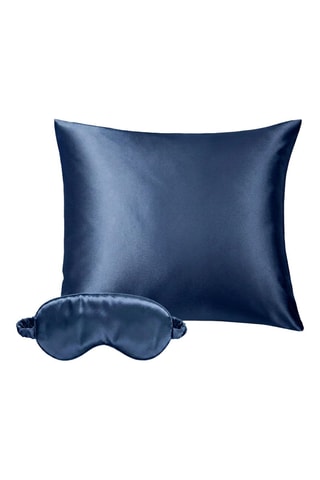 Zijden Kussensloop Brume de soie - Blauw