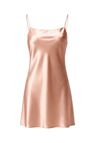 Zijden Slipdress XS - Roze