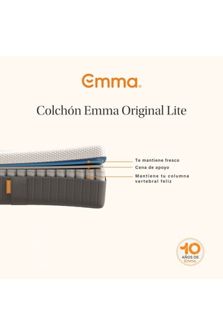 Colchón Lite - Grosor 22 cm - Firmeza media baja - Emma