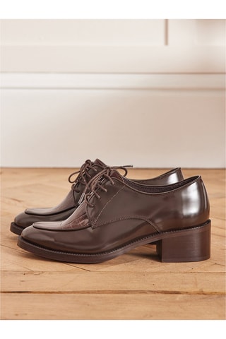 Derbies de piel - Marrón