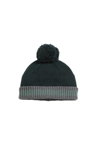 Gorro con borla de lana - Verde