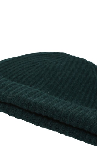 Gorro de lana merino - Verde oscuro