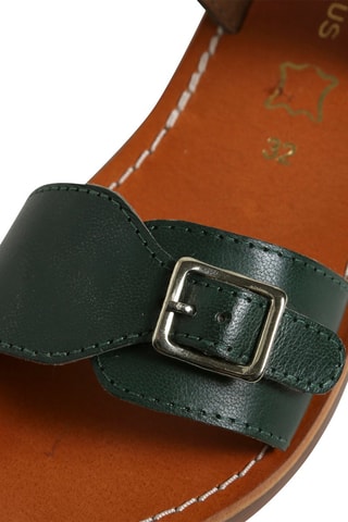 Sandalias de piel - Verde