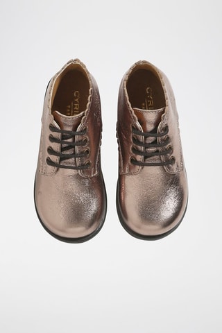 Botines de piel - Plateado