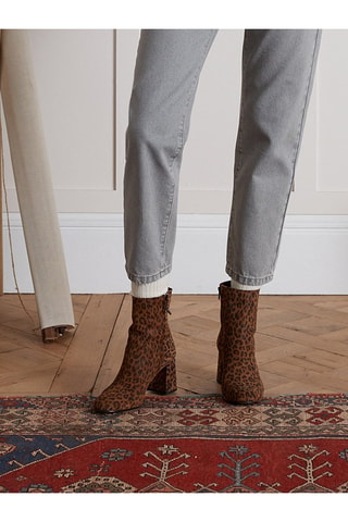 Botines de piel - Beige