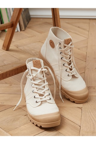 Botines de algodón orgánico - Beige claro