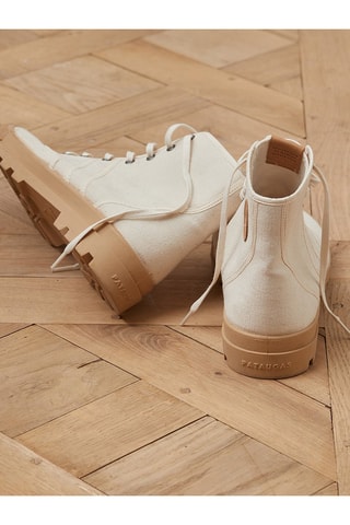 Botines de algodón orgánico - Beige claro