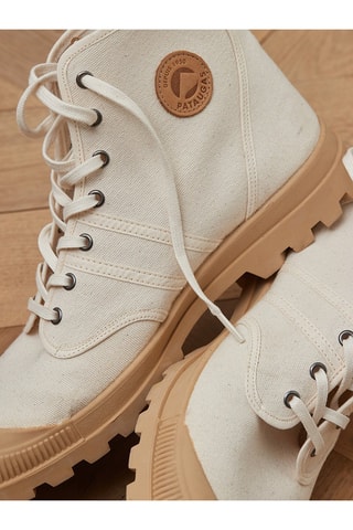 Botines de algodón orgánico - Beige claro