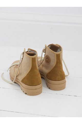 Botines de algodón orgánico - Camel