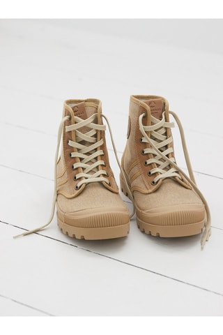 Botines de algodón orgánico - Camel