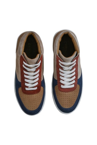 Zapatillas altas de piel ovina nobuk - Marrón