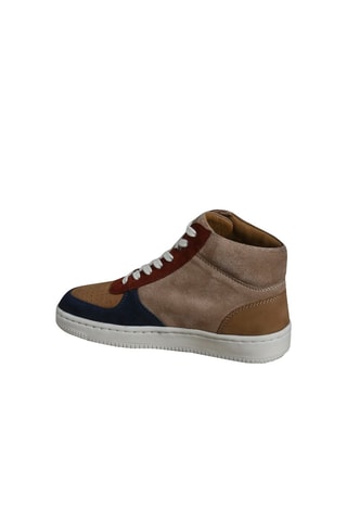 Zapatillas altas de piel ovina nobuk - Marrón