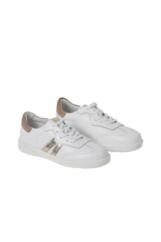 Zapatillas de piel - Blanco