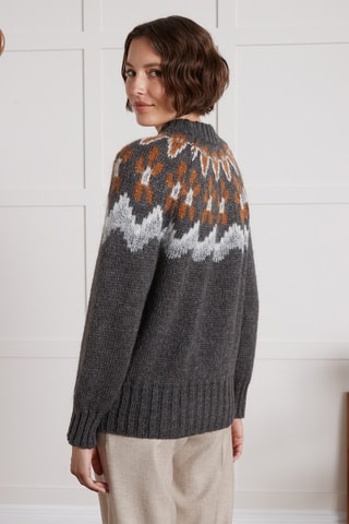 Jersey de mohair - Gris jaspeado