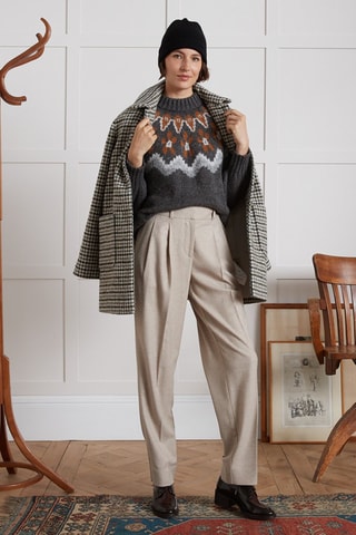 Jersey de mohair - Gris jaspeado