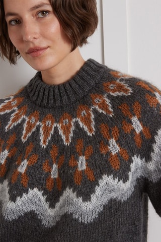 Jersey de mohair - Gris jaspeado