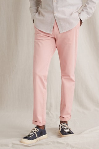 Pantalón chino slim fit - Rosa