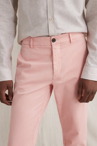 Pantalón chino slim fit - Rosa