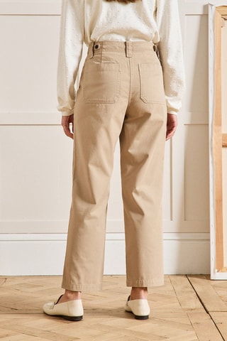 Pantalón cargo - Beige