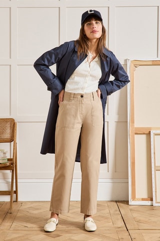 Pantalón cargo - Beige