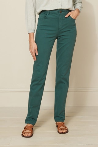 Pantalón slim fit - Verde oscuro
