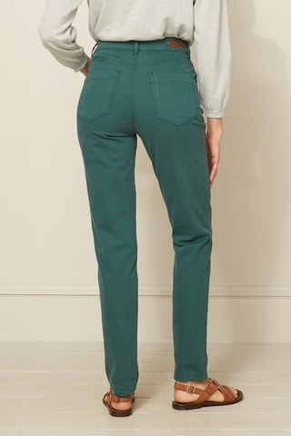 Pantalón slim fit - Verde oscuro