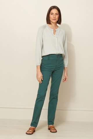 Pantalón slim fit - Verde oscuro