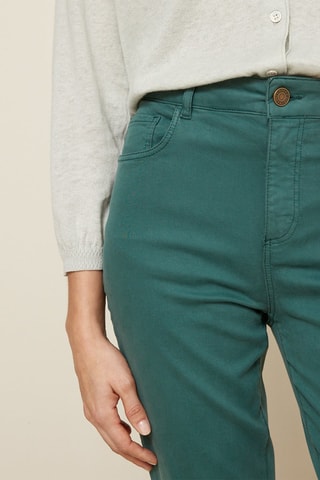 Pantalón slim fit - Verde oscuro