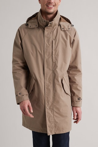 Parka con capucha - Beige oscuro