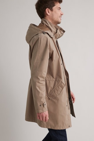 Parka con capucha - Beige oscuro