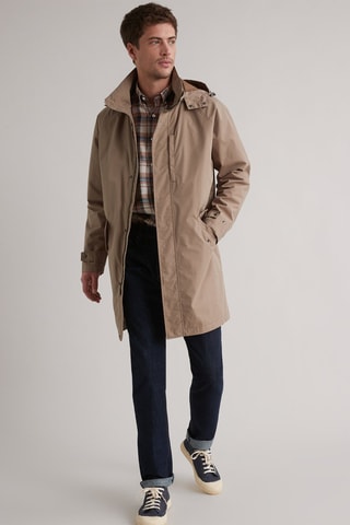 Parka con capucha - Beige oscuro