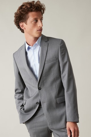 Chaqueta de lana - Gris jaspeado