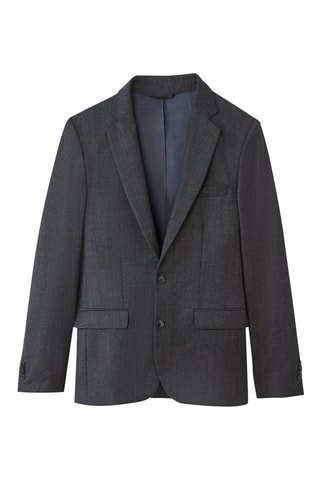 Chaqueta de lana - Gris oscuro jaspeado