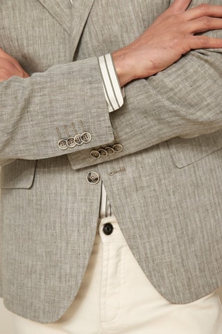 Chaqueta de lino - Caqui jaspeado