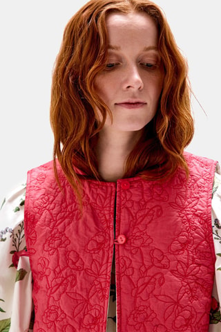 Chaleco reversible - Rosa