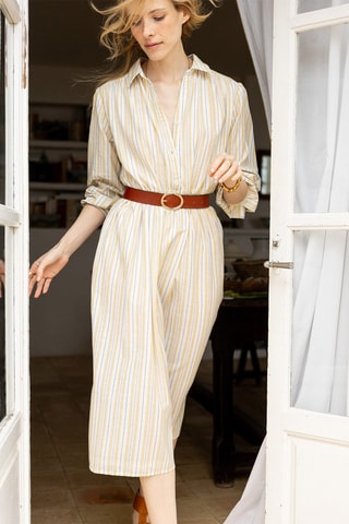 Vestido recto - Beige