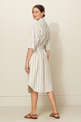 Vestido camisero - Beige