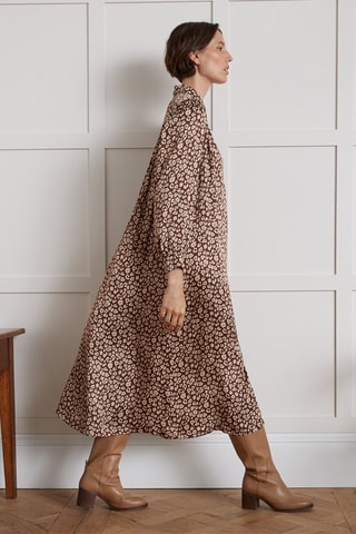 Vestido camisero - Marrón