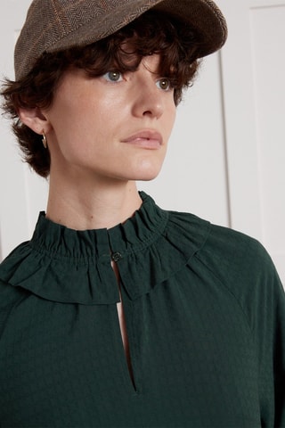 Vestido midi - Verde oscuro
