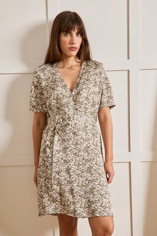 Vestido recto - Caqui